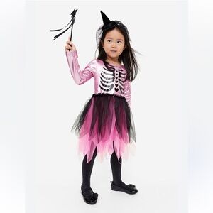 H&M Girls Skeleton Dress 6X/7